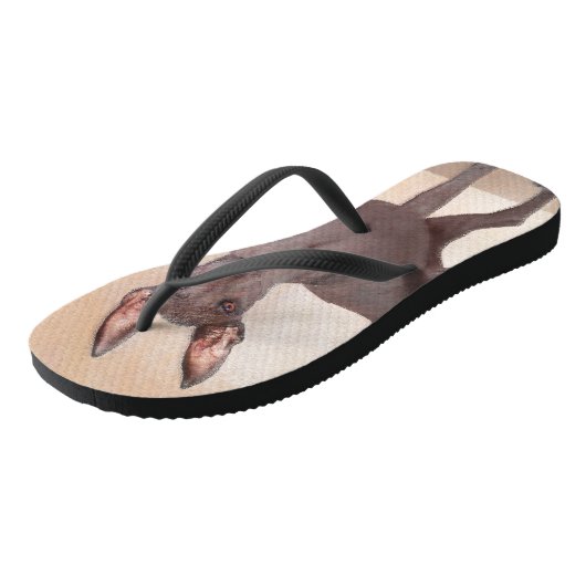 Xoloitzcuintli schilderen - Kute Original Dog Art Teenslippers (Schuin)