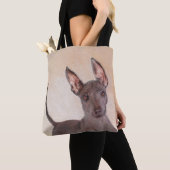 Xoloitzcuintli schilderen - Kute Original Dog Art Tote Bag (Dichtbij)