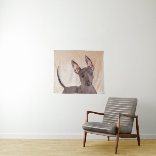 Xoloitzcuintli schilderen - Kute Original Dog Art Wandkleed (In Situ (horizontaal))