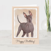 Xoloitzcuintli schilderen - Oorspronkelijke dog ma Kaart (Voorkant)