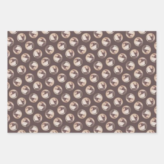 Xoloitzcuintli schilderij Haarloze Lever Rode Hond Inpakpapier Vel (Voorkant 3)