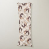 Xoloitzcuintli schilderij Haarloze Lever Rode Hond Lichaamskussen (Voorkant Verticaal)