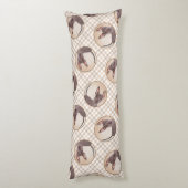 Xoloitzcuintli schilderij Haarloze Lever Rode Hond Lichaamskussen (Achterkant (Verticaal))