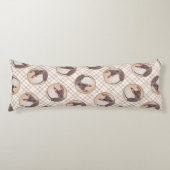 Xoloitzcuintli schilderij Haarloze Lever Rode Hond Lichaamskussen (Voorkant)