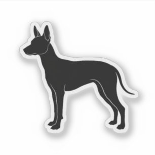Xoloitzcuintli silhouet sticker