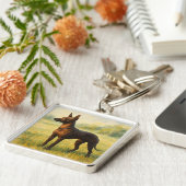 Xoloitzcuintli Sleutelhanger (Zijkant)