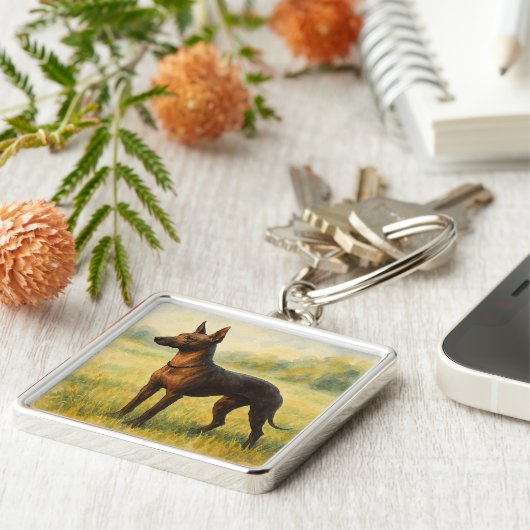 Xoloitzcuintli Sleutelhanger (Zijkant)