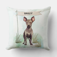 Xoloitzcuintli Watercolor Personalized Dog