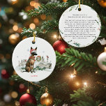 Xoloitzcuintli | Waterverf Mexicaanse haarloze hon Keramisch Ornament<br><div class="desc">Vier je liefde voor de Xoloitzcuintli met dit prachtig vervaardigde Waterverf Mexican Hairless Dog Ceramic Ornament. Dit ornament heeft een elegant, handgeschilderd ontwerp van de iconische Xoloitzcuintli en brengt een unieke mix van Mexicaans erfgoed en vakantiejuichen naar uw kerstboom. De ingewikkelde waterverf-illustratie legt de edele uitstraling van de hond vast,...</div>