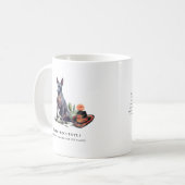 Xoloitzcuintli | Waterverf Mexicaanse haarloze hon Koffiemok (Voorkant links)