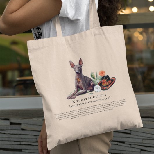 Xoloitzcuintli | Waterverf Mexicaanse haarloze hon Tote Bag