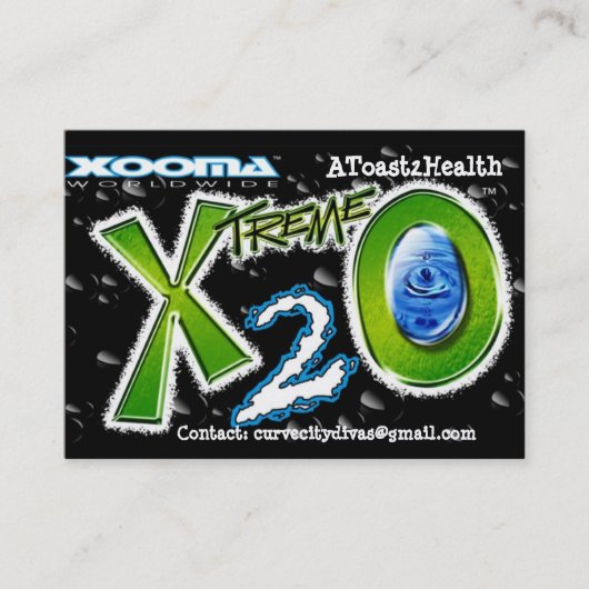 Xooma X2O A toast 2Health Visitekaartje (Voorkant)