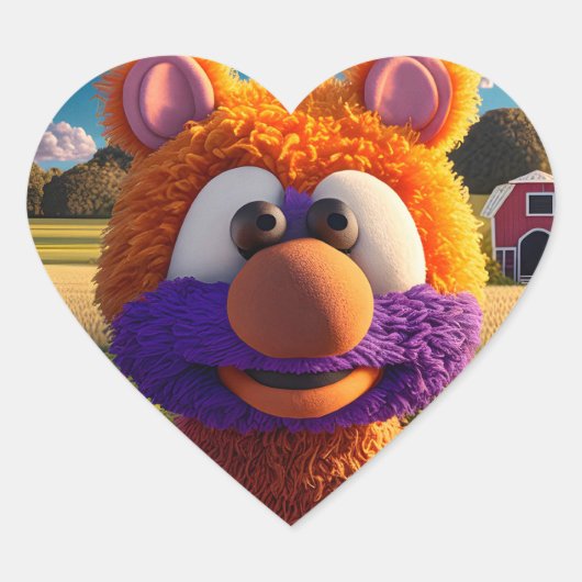 xooribous hart sticker (Voorkant)