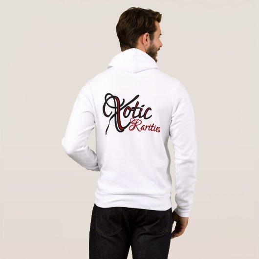 "Xotic Rarity" Full-Zip Hoodie (Achterkant volledig)