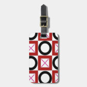 XOX Hugs en Kisses Design Bagagelabel (Voorkant verticaal)