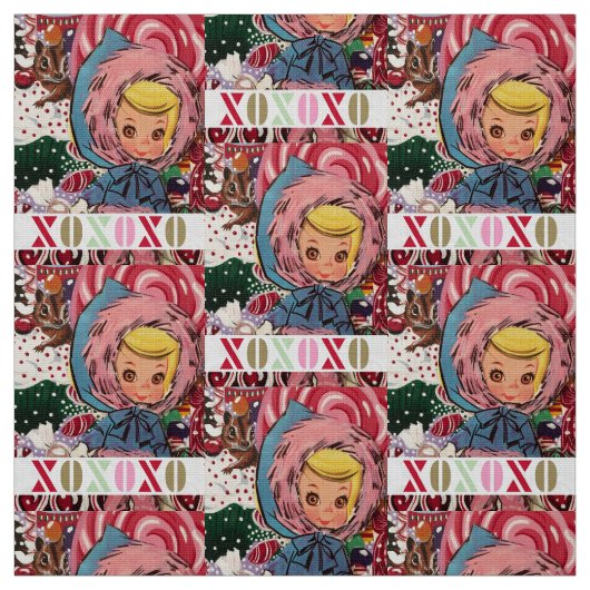 XOX Ms Susie Skier Fabric Stof (Swatch)