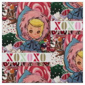 XOX Ms Susie Skier Fabric Stof (Close Up)