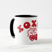 XOXNO Grappige Anti-Valentijnshart Kers Mok (Voorkant links)