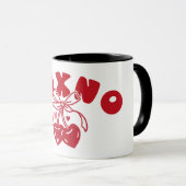 XOXNO Grappige Anti-Valentijnshart Kers Mok (Voorkant rechts)