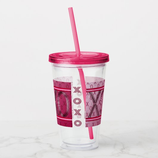 XOXO-acryltrommel Acryl Drinkbeker (Links)