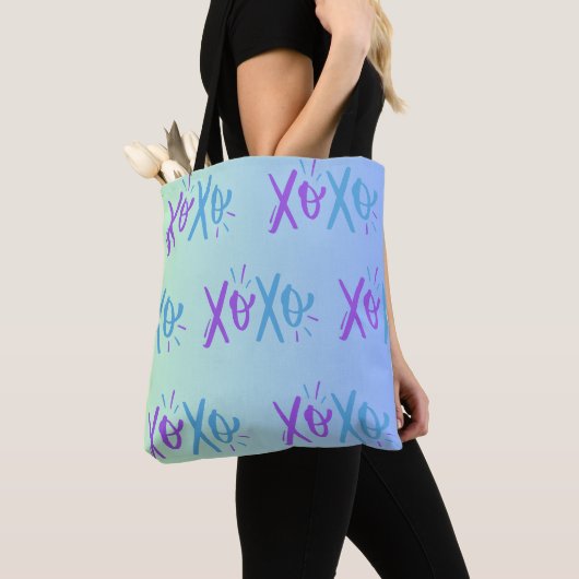 XOXO All-over-Print Canvas tas, Medium Tote Bag (Dichtbij)