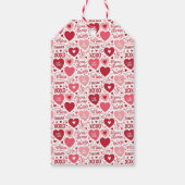 XOXO & Altijd van Mij Gepersonaliseerde Valentijn Cadeaulabel (Achterkant)