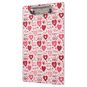 XOXO & Altijd van Mij Roze Rood Klembord (Links)