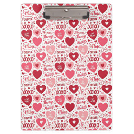 XOXO & Altijd van Mij Roze Rood Klembord