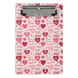 XOXO & Altijd van Mij Roze Rood Mini Klembord