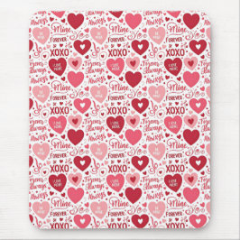 XOXO & Altijd van Mij Roze Rood Muismat