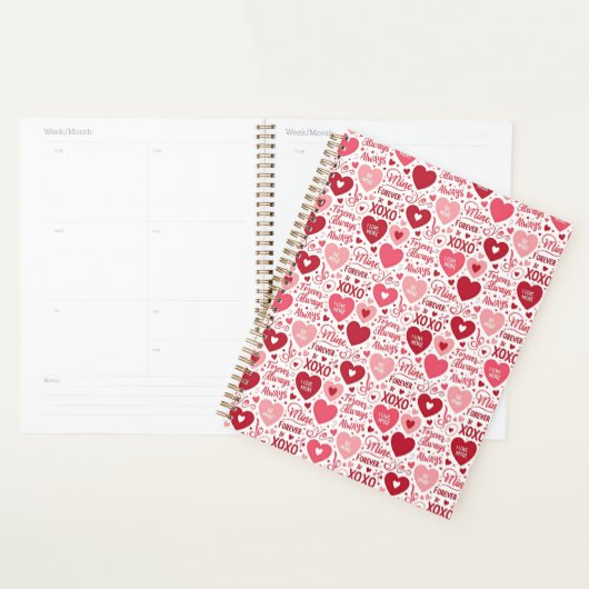 XOXO & Altijd van Mij Roze Rood Planner (Display)