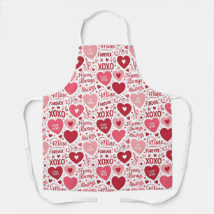 XOXO & Altijd van Mij Roze & Rood Schort