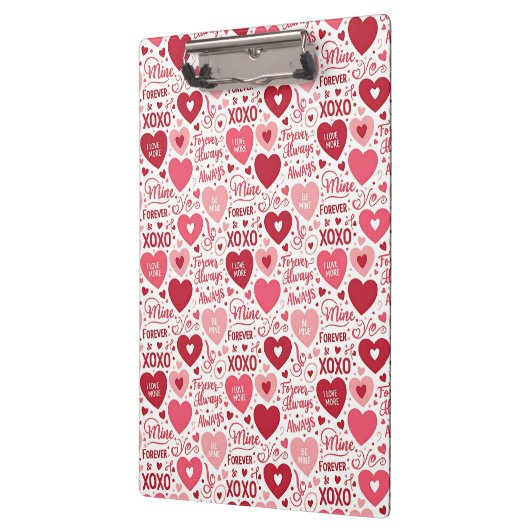 XOXO & Always Be Mine Pink Red Klembord (Links)
