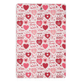 XOXO & Always Be Mine Pink Red Mini Klembord (Achterkant)