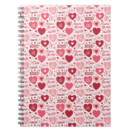 XOXO & Always Be Mine Pink Red Notitieboek