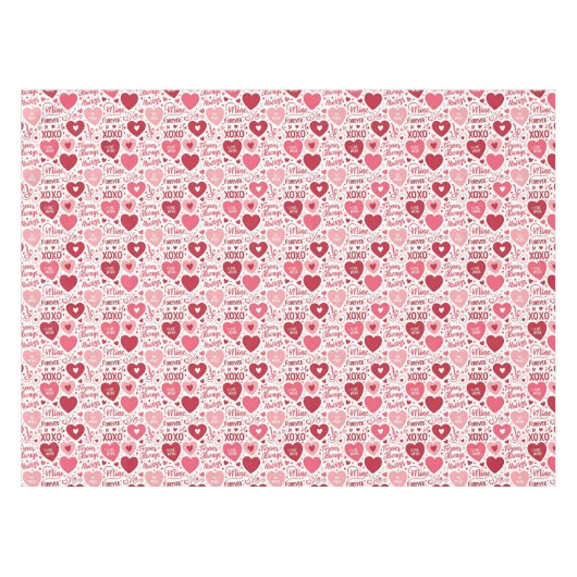 XOXO & Always Be Mine Tafelkleed (Voorkant (Horizontaal))