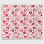 XOXO & Always Be Mine Valentine Wrapping Paper Cadeaupapier (Vlak)