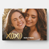 XOXO Best Friends Gold Script BFF Foto Fotoplaat (voorkant)