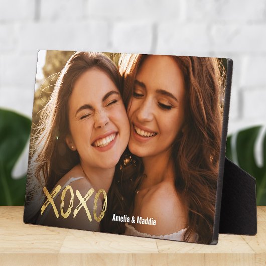 XOXO Best Friends Gold Script BFF Foto Fotoplaat