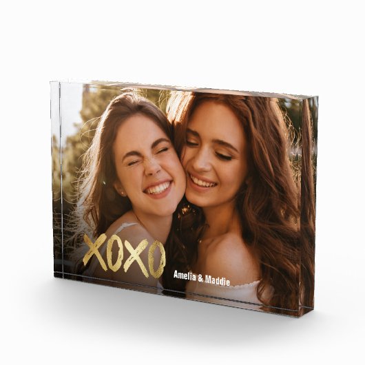 XOXO Best Friends Gold Script BFF Fotoblokken (Rechts)