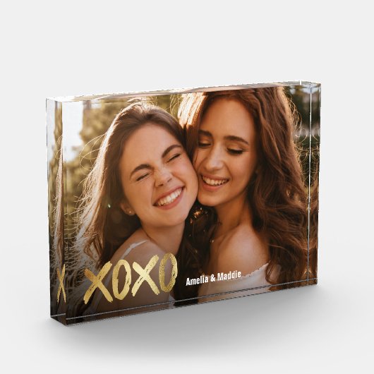 XOXO Best Friends Gold Script BFF Fotoblokken (Links)
