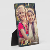 XOXO Best Friends Photo Gold Script BFF Fotoplaat (Zijkant)