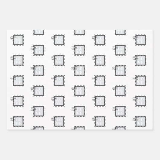 XOXO Black Valentijn 19-inch x 29-inch opvulpapier Inpakpapier Vel (Voorkant 3)