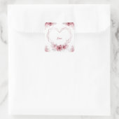 xoxo bloemen sticker (Tas)