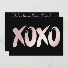 XOXO Blush Pink | Chic-Valentijnsdag penseelstreek Kaart
