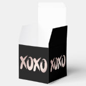 XOXO Blush Pink | Hand Letterig penseelscript Bedankdoosjes (Geopend)