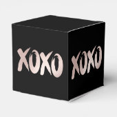XOXO Blush Pink | Hand Letterig penseelscript Bedankdoosjes (Achterkant)