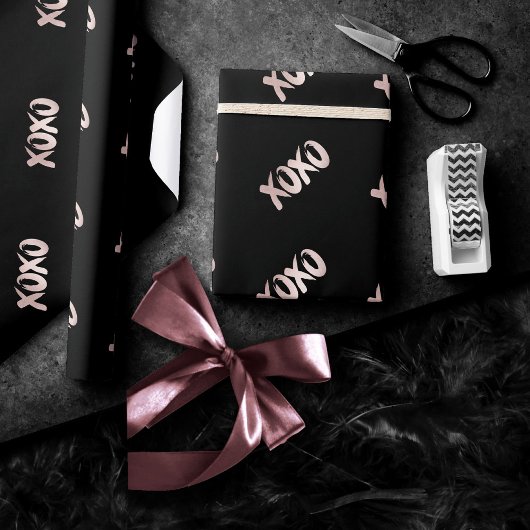 XOXO Blush Pink | Hand Letterig penseelscript Cadeaupapier