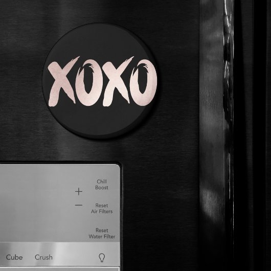XOXO Blush Pink | Hand Letterig penseelscript Magneet