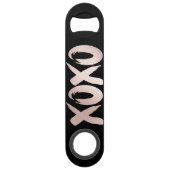 XOXO Blush Pink | Hand Letterig penseelscript Speed Flessenopener (Achterkant)